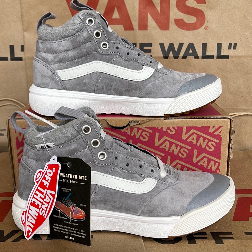 Vans Ultrarange Hi MTE Wool Frost Gray sneakers WMNS boots